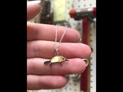Sterling Silver Platypus Charm Necklace