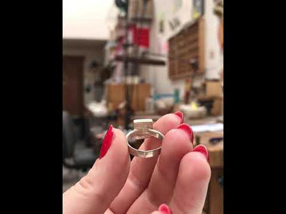 Sterling Silver and Enamel Elephant Ring