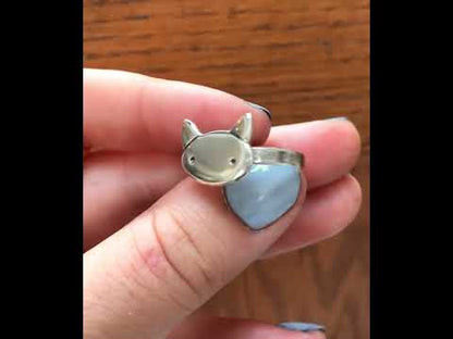 Sterling Silver Love Cat Ring