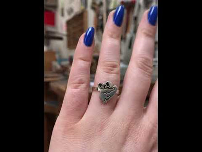 Sterling Silver Koala Ring