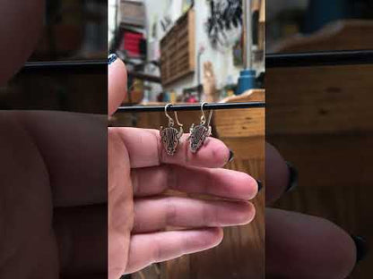 Sterling Silver Buffalo Earrings