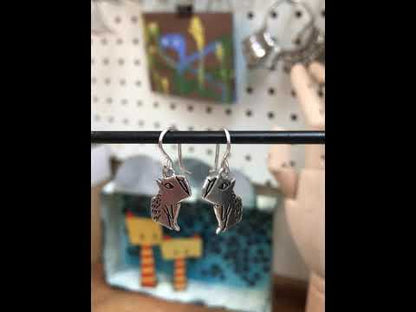 Sterling Silver Capybara Earrings