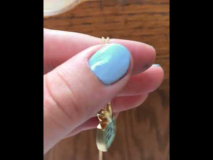 Gold Anniversary Necklace - 10 Year Anniversary Pendant on Gold Filled Chain - Decade Milestone Gift