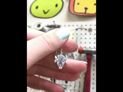 Sterling Silver Buffalo Charm Necklace on an Adjustable Chain