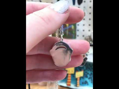 Sterling Silver Rainbow Bear Charm Necklace on Adjustable Chain