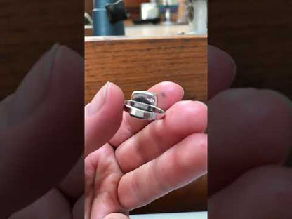 Dog Ring - Sterling Silver Labrador Charm Ring in sizes 5 through 10