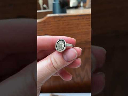 Sterling Silver Sock Monkey Sketch Ring by Mark Poulin