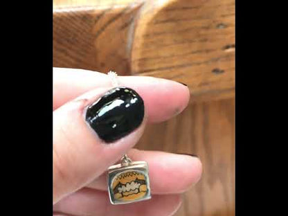 San Francisco Golden Gate Bridge Reversible Sterling Silver and Enamel Necklace