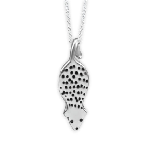 Sterling Silver Opossum Charm Necklace on Adjustable Chain - Possum Jewelry