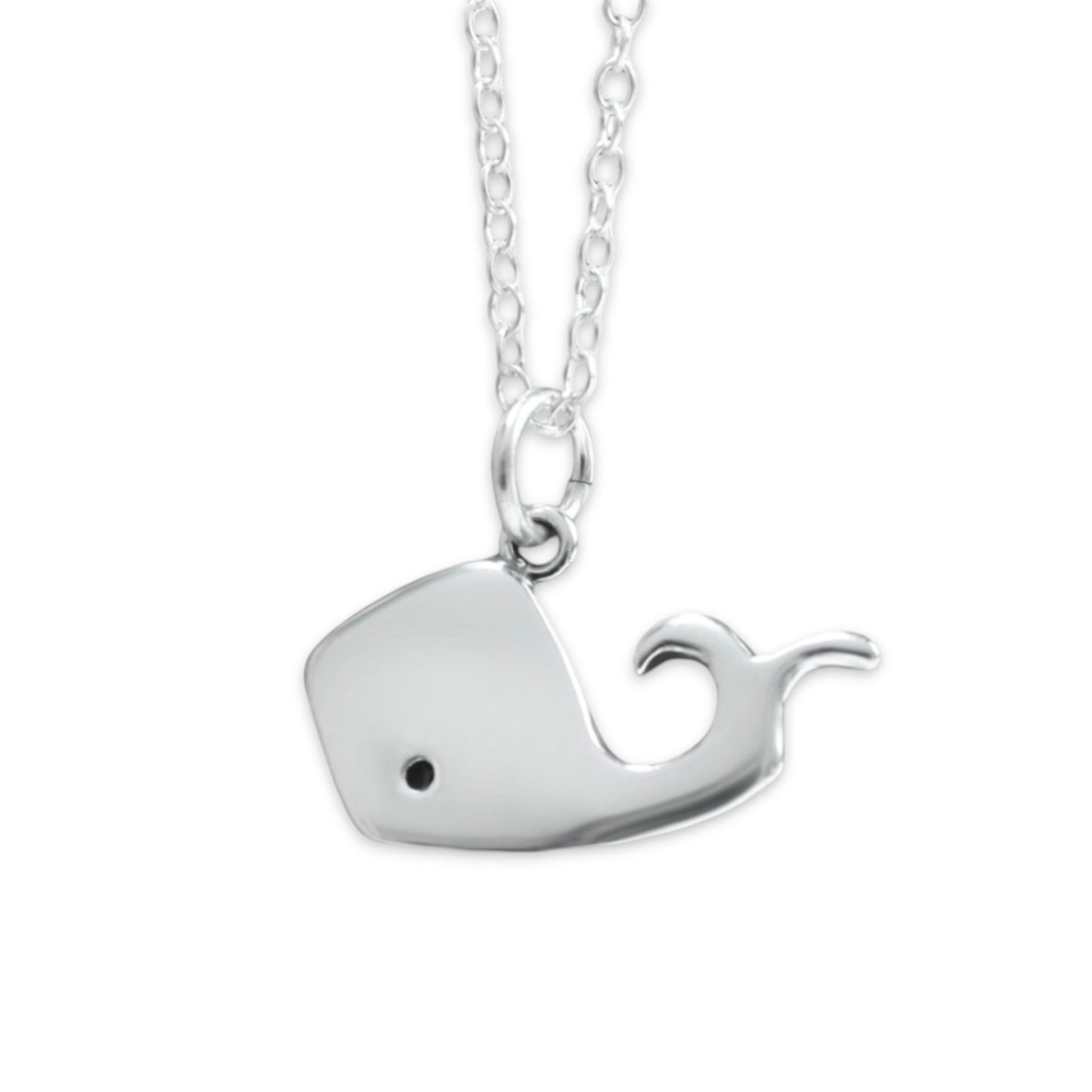 Sterling Silver Little Whale Necklace
