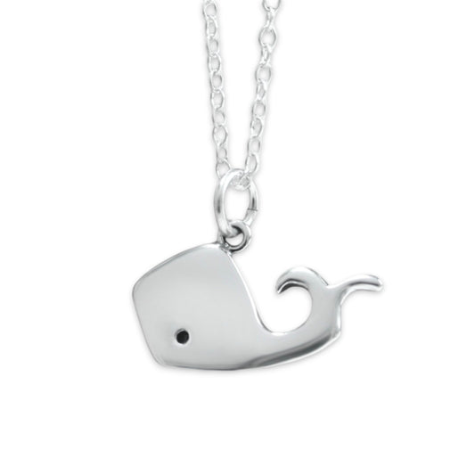 Sterling Silver Little Whale Necklace