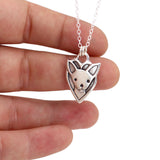 Sterling Silver Chihuahua Charm Necklace on Adjustable Sterling Chain
