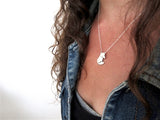 Sterling Silver Wild Fox Charm Necklace on an Adjustable 925 Chain - Fox Jewelry