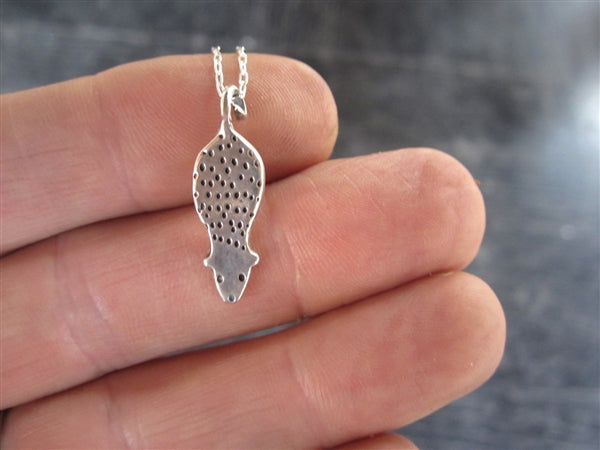Sterling Silver Possum Charm Necklace