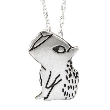 Sterling Silver Capybara Charm Necklace on Adjustable 925 Chain - Capybara Jewelry