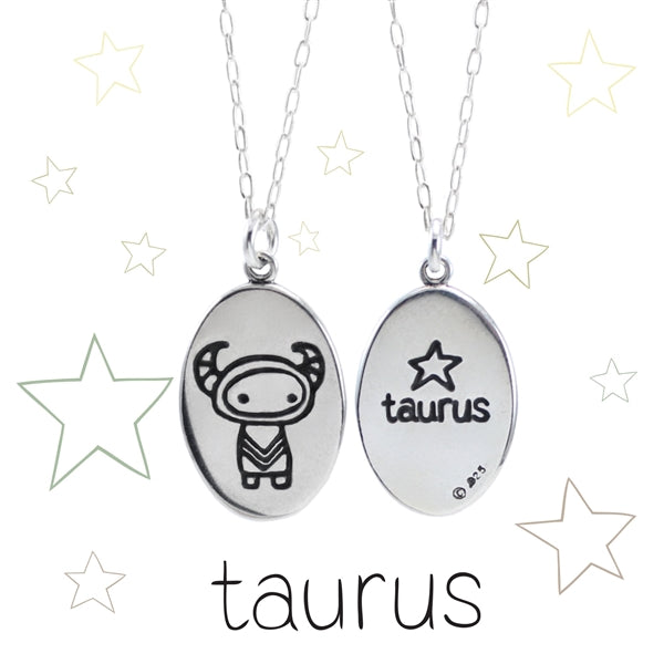 Taurus Stainless Steel Zodiac Talisman Necklace | Earthbound Trading Co.
