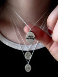 40th Birthday Sterling Silver Necklace on Adjustable Sterling Chain
