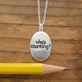 40th Birthday Sterling Silver Necklace on Adjustable Sterling Chain
