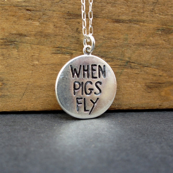 Offers when pigs fly necklace