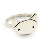 Sterling Silver Love Cat Ring