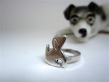 Sterling Silver Good Dog Ring