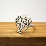Sterling Silver Octopus Girl Ring In Sizes 5 through 9