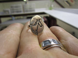 Oval Sterling Silver Horse Ring