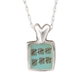 Anniversary Heart Necklace with Custom Number of Tally Marks
