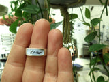 Draw Band Ring - Sterling Silver and Enamel Script Ring - Ring for Artists and Illustrators
