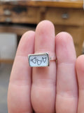 Sterling Silver Dog Pack Ring in Whole Sizes 6 through 11 - Dog Jewelry