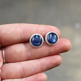Kyanite Post Earrings - Sterling Silver and Kyanite Stud Earrings