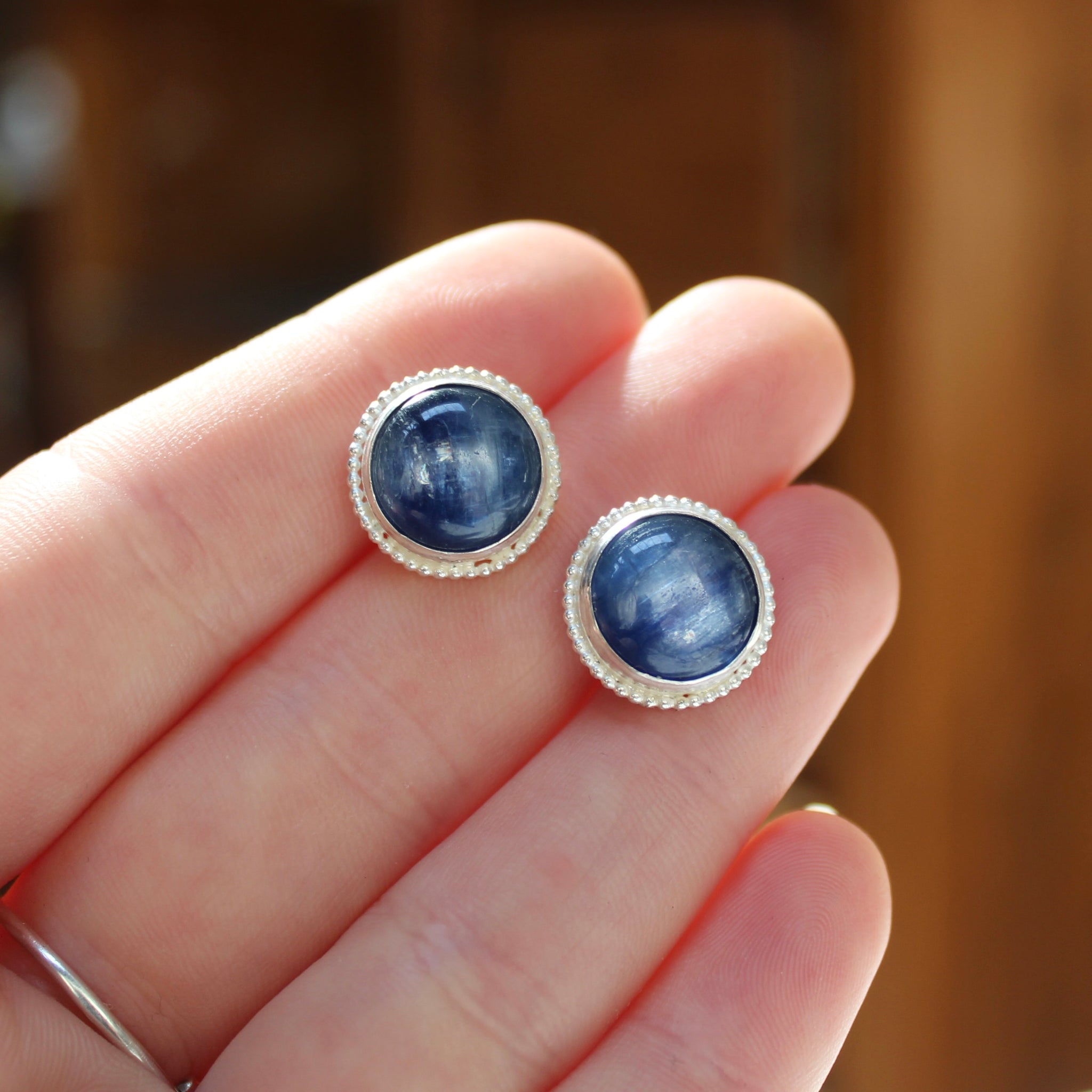 Kyanite Sterling Silver hot Earrings