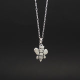 Sterling Silver Queen Bee Charm Necklace