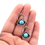 Turquoise Mountain Earrings - Earth and Sky Earrings