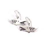 Sterling Silver Alligator Charm Earrings - Alligator Jewelry