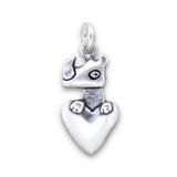 Tiny Rhinoceros Charm Necklace - Small, Detailed and Adorable!