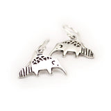 Tiny Sterling Silver Anteater Charm Earrings