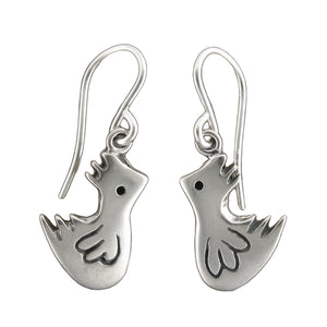 Sterling Silver Little Chicken Earrings