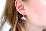 Sterling Silver Cuttlefish Earrings - Cuttlefish Jewelry