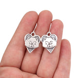 Sterling Silver Chow Chow Earrings - Samoyed Earrings - Keeshond, Malamute, Lapphund