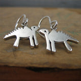 Sterling Silver Little Dinosaur Earrings - Dinosaur Jewelry