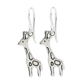 Sterling Silver Giraffe Earrings - Giraffe Jewelry