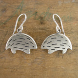 Sterling Silver Little Hedgehog Earrings