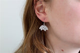 Sterling Silver Little Hedgehog Earrings