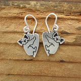 Sterling Silver Koala Earrings - Koala Bear Earrings