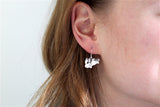 Sterling Silver Little Rabbit Earrings - Rabbit Jewelry