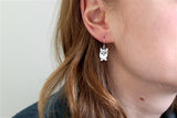 Sterling Silver Little Owl Earrings