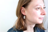 Sterling Silver Little Love Cat Earrings - Cat Jewelry