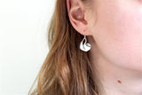 Sterling Silver Sloth Earrings