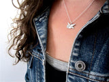 Sterling Silver Barn Owl Charm Necklace on an Adjustable Sterling Chain